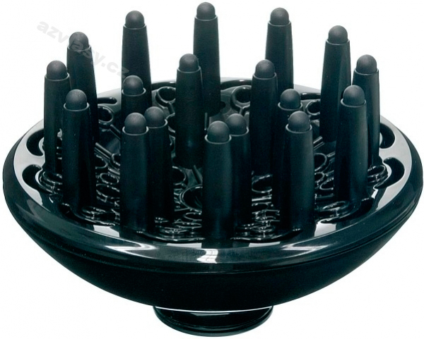 Моделът със заоблени пръсти на краищата, имащи подложка под формата на подложки, прави възможно нежно да се изсуши косата по цялата дължина